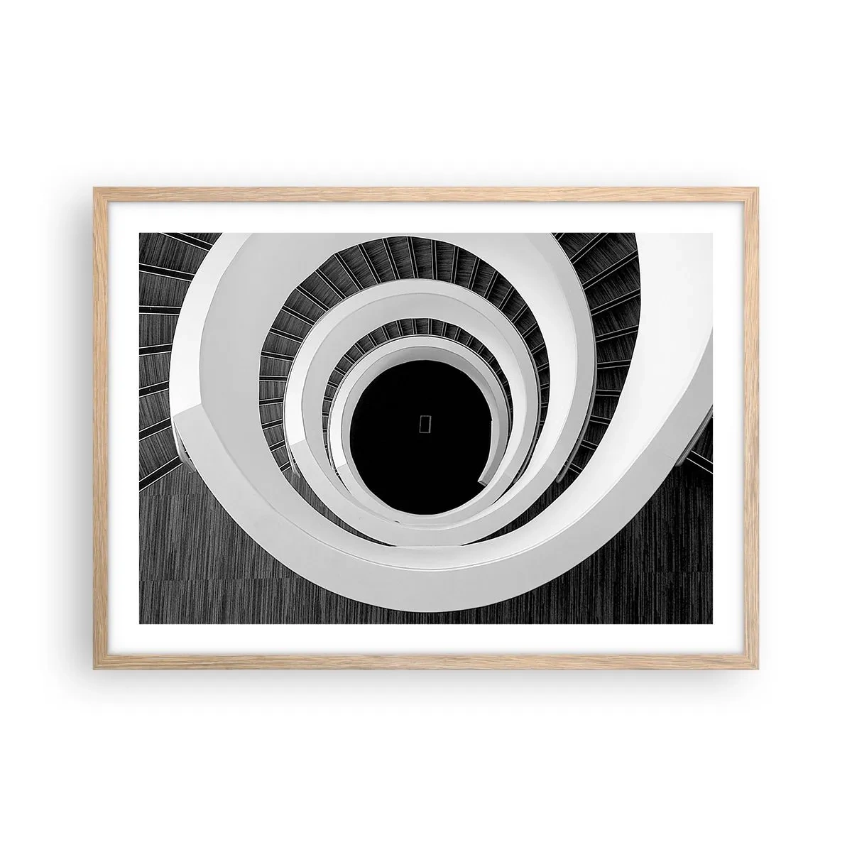 Poster in einem Rahmen aus heller Eiche - Zum Kern der Sache - 70x50 cm