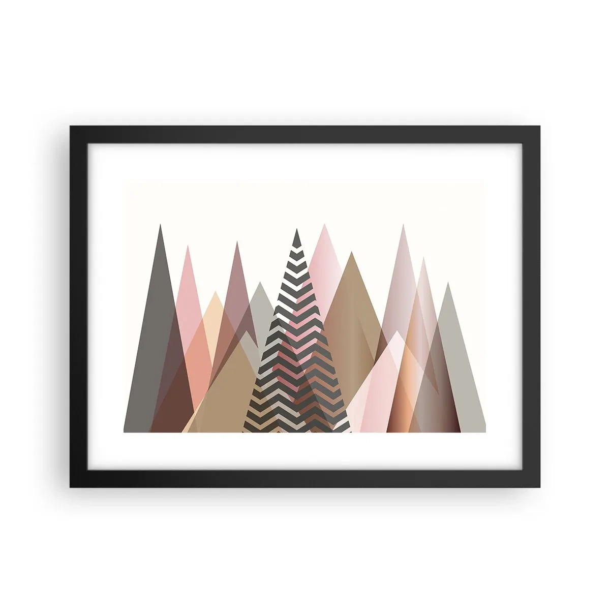 Poster in einem schwarzem Rahmen - Pyramidale Aussicht - 40x30 cm
