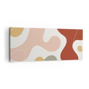 Bild auf Leinwand - Leinwandbild - Kringel oder Schnörkel? - 100x40 cm
