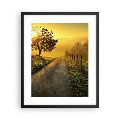 Poster in einem schwarzem Rahmen - Honig-Nachmittag - 40x50 cm