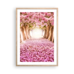 Poster in einem Rahmen aus heller Eiche - Der Weg ins Paradies - 50x70 cm