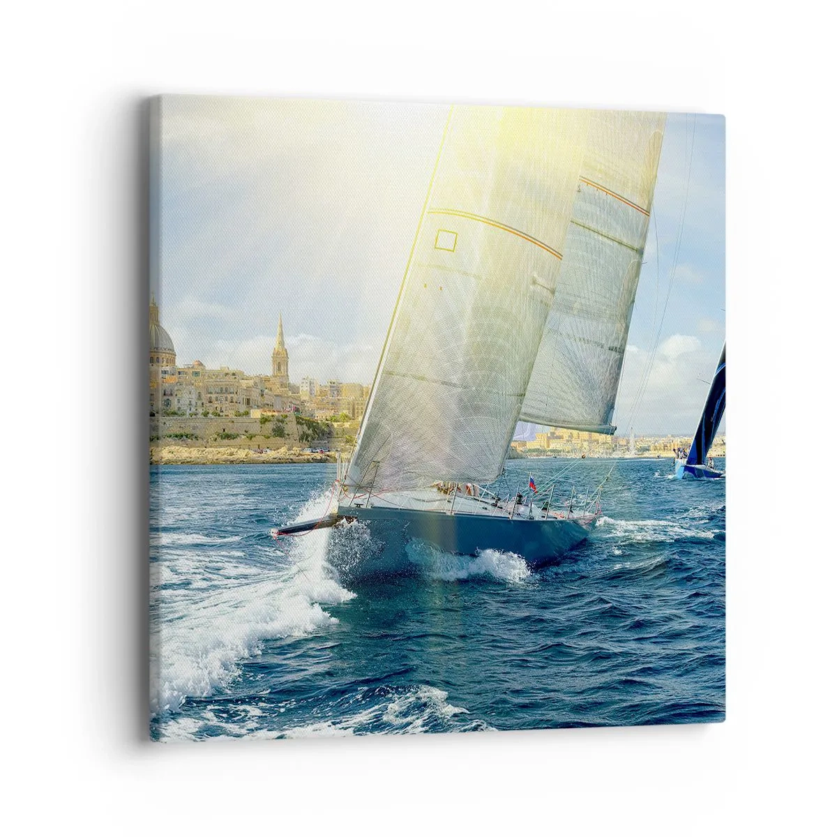 Bild auf Leinwand - Leinwandbild - Es ist Zeit die Stadt zu verlassen - 40x40 cm