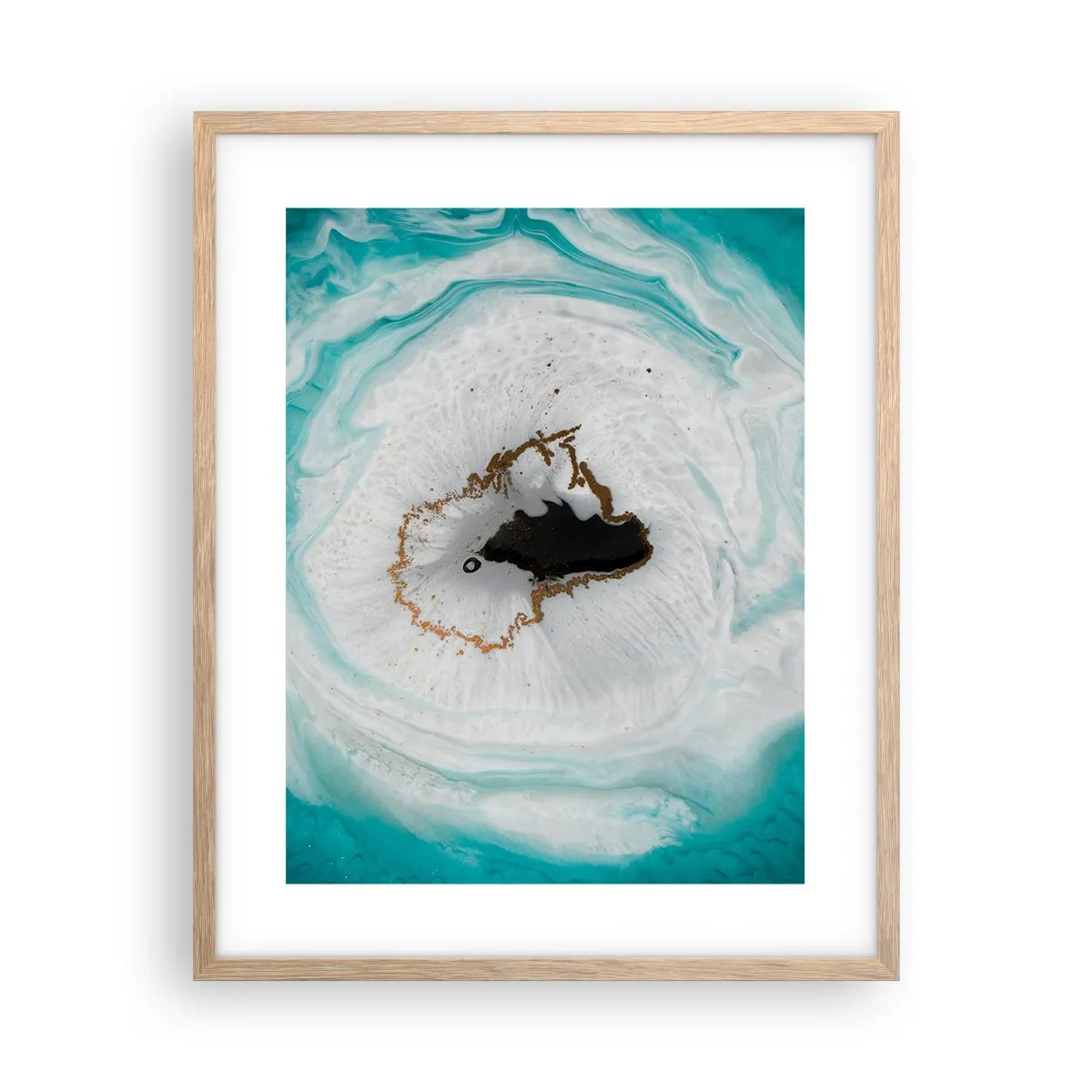 Poster in einem Rahmen aus heller Eiche - Nach Innen eindringen - 40x50 cm
