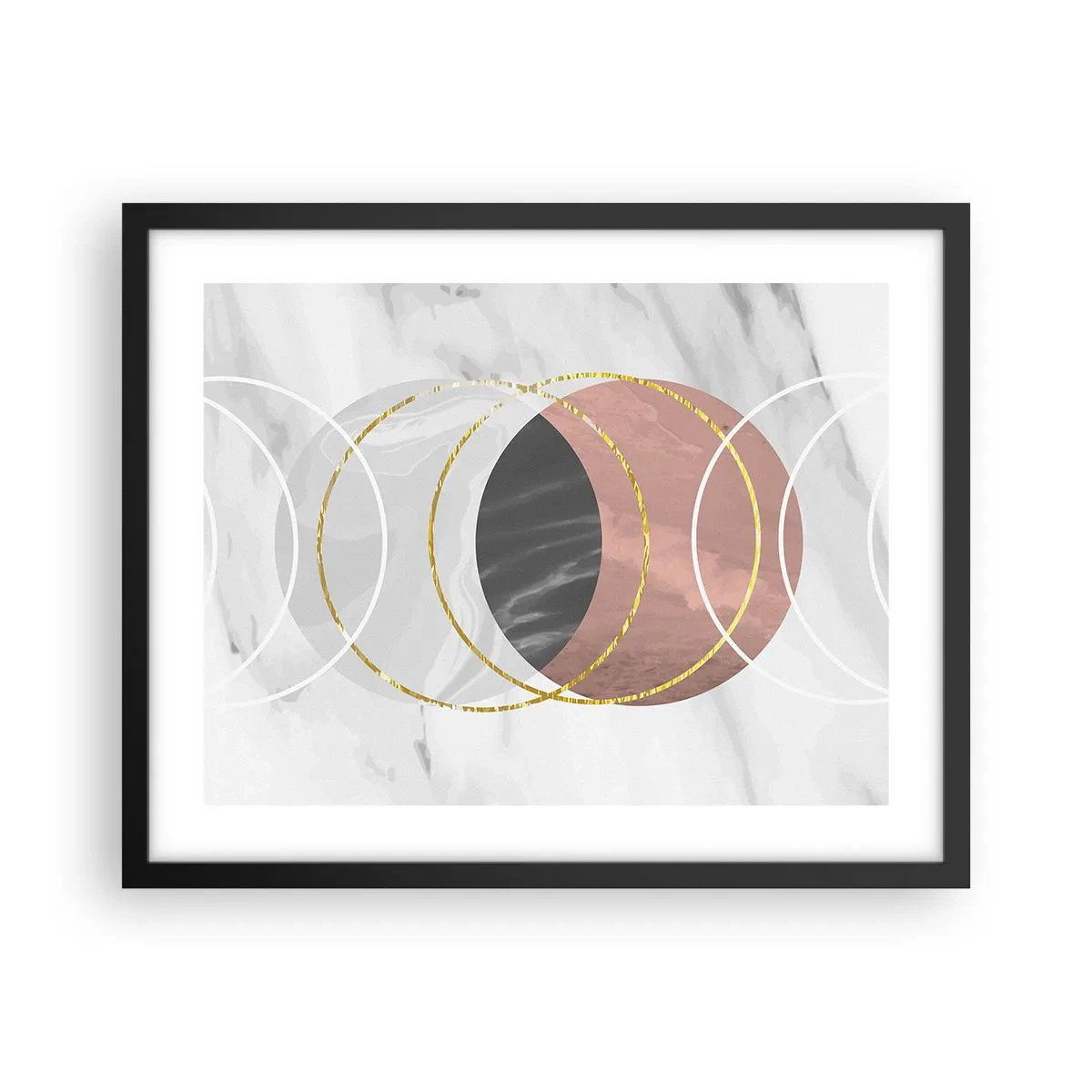 Poster in einem schwarzem Rahmen - Musik der Sphären - 50x40 cm