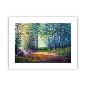 Poster - Idyllische Landschaft - 40x30 cm