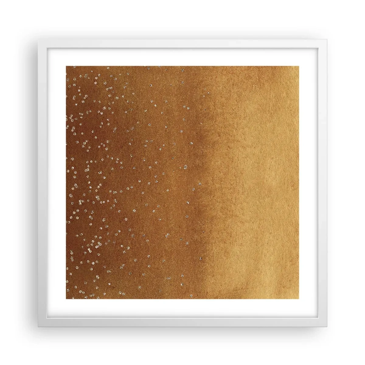 Poster in einem weißen Rahmen - Die Geburt des Lichts - 50x50 cm