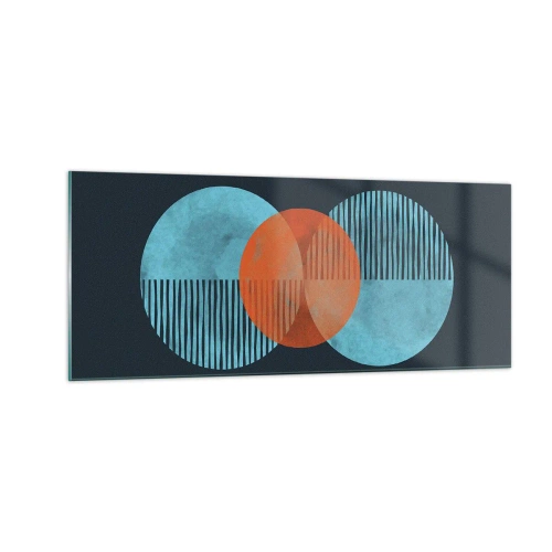 Glasbild - Bild auf glas - Symmetrische Komposition - 100x40 cm