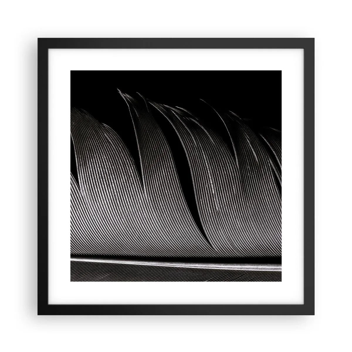Poster in einem schwarzem Rahmen - Stift – ein wunderbares Design - 40x40 cm