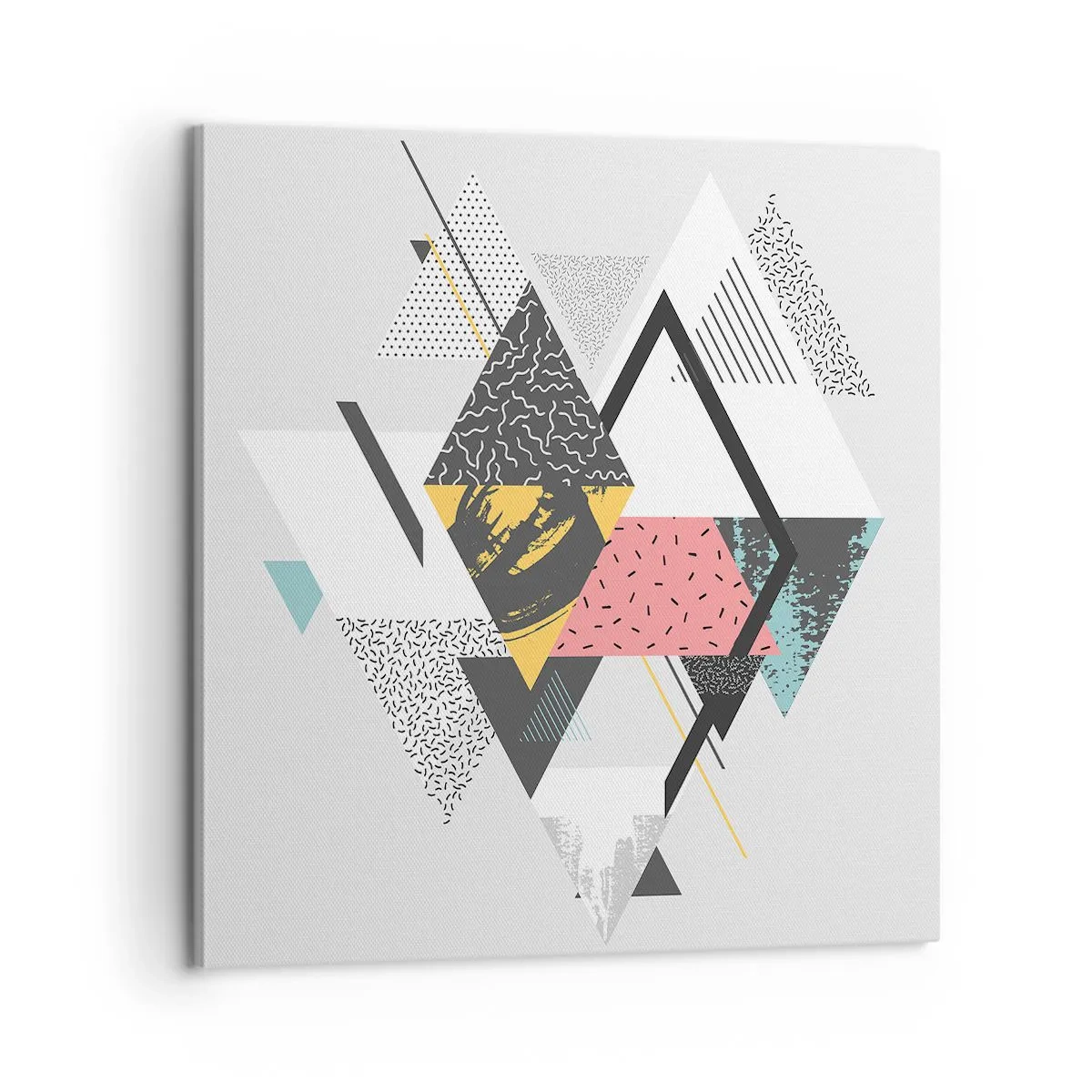 Bild auf Leinwand - Leinwandbild - Variation über Dreieck und Raute - 60x60 cm