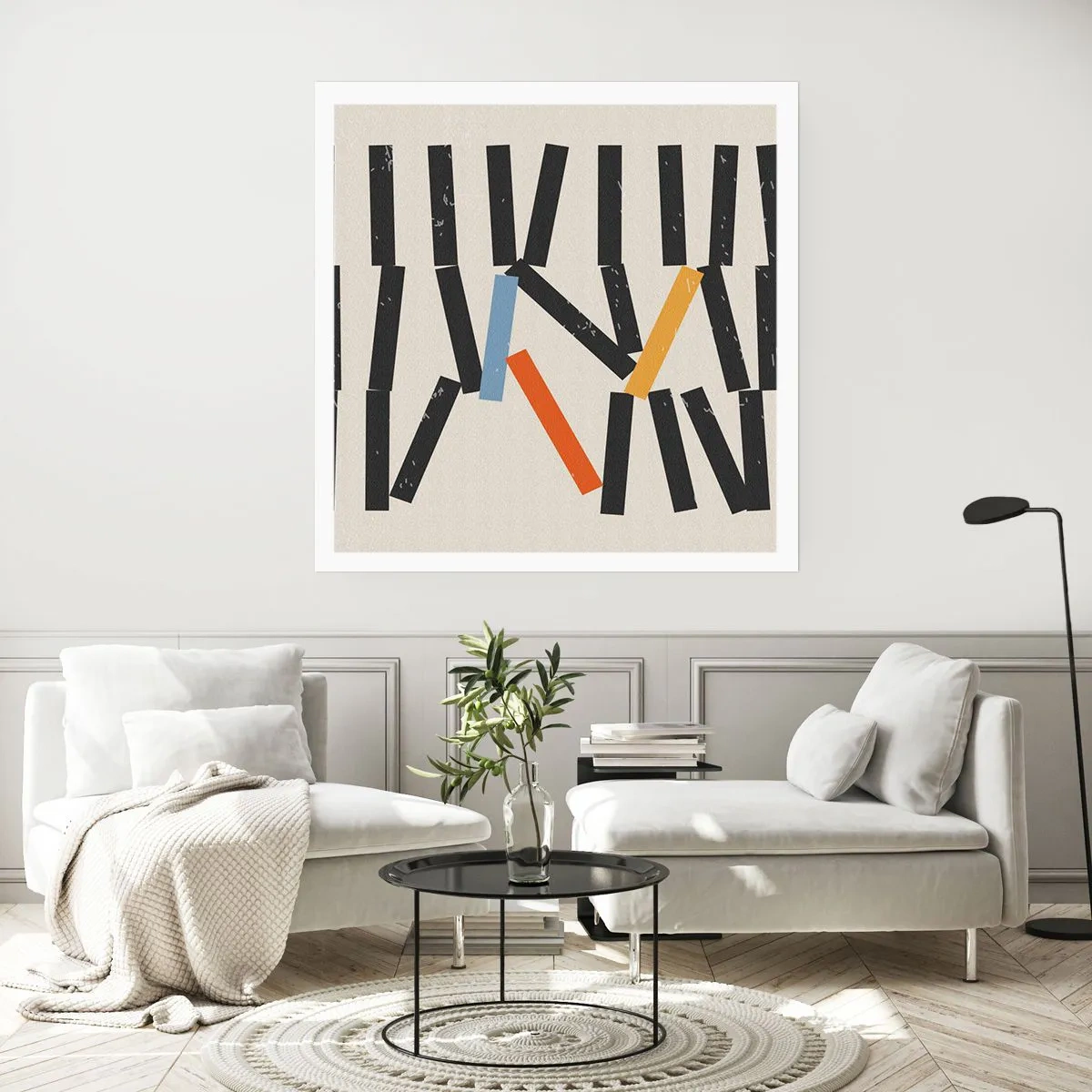 Poster - Domino – Komposition - 40x40 cm