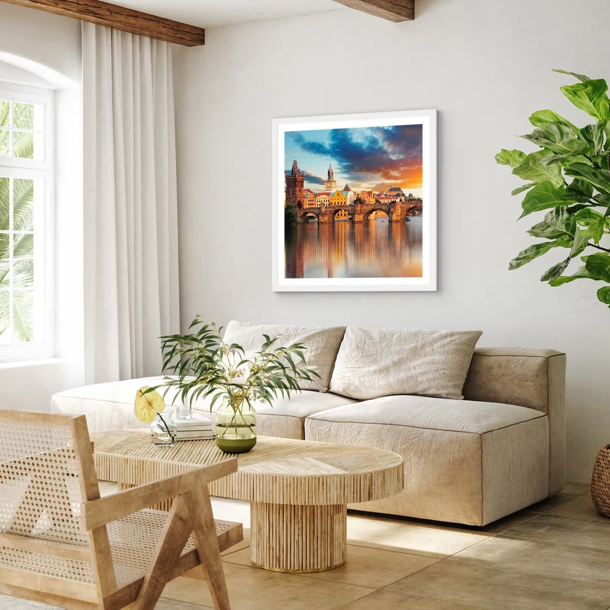 Poster in einem weißen Rahmen - Schön seit Ewigkeiten - 40x40 cm