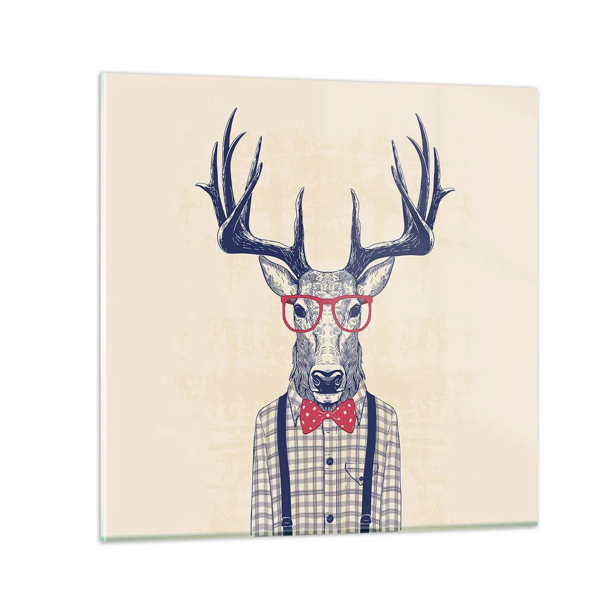 Glasbild - Bild auf glas - Eine lustige Extravaganz - 60x60 cm