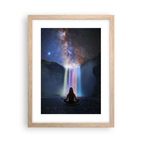 Poster in einem Rahmen aus heller Eiche - Absolute Harmonie - 30x40 cm