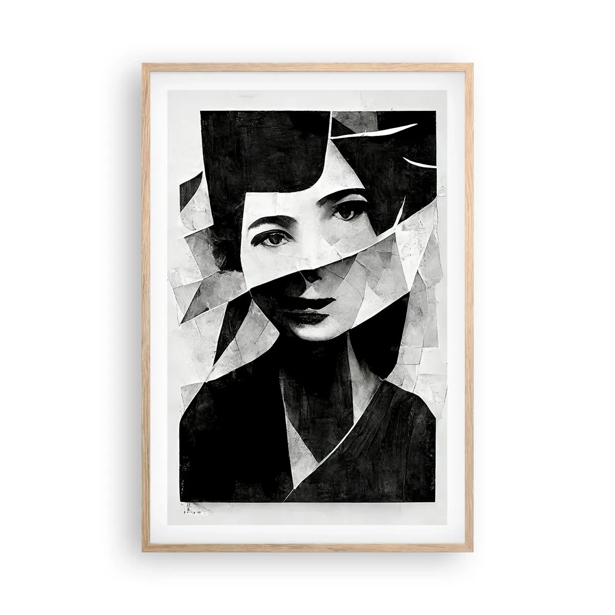 Poster in einem Rahmen aus heller Eiche - So, wie du wirklich bist… - 61x91 cm