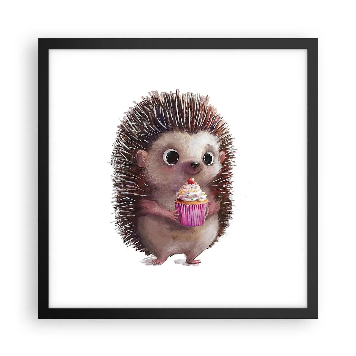 Poster in einem schwarzem Rahmen - Der Feiertag ist jeden Tag - 40x40 cm