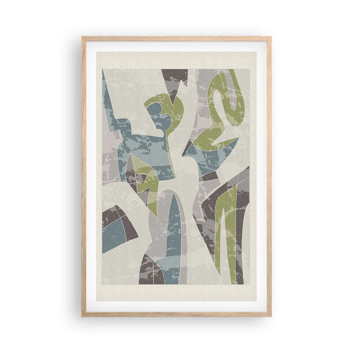 Poster in einem Rahmen aus heller Eiche - Komposition hinter dem Glas - 61x91 cm