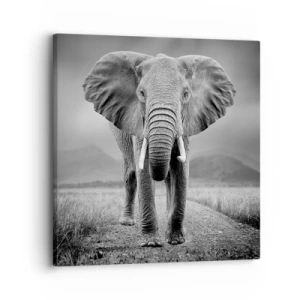 Bild auf Leinwand - Leinwandbild - Der Gastgeber heißt willkommen - 30x30 cm