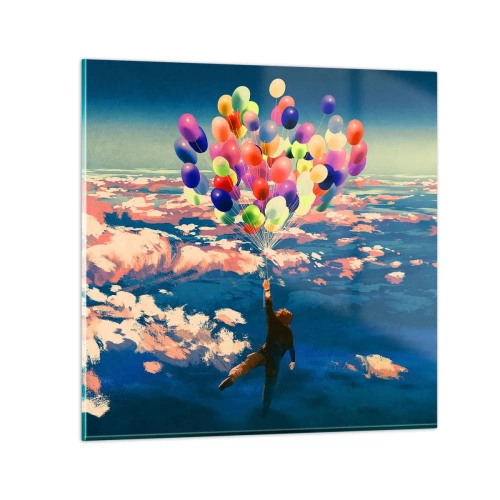 Glasbild - Bild auf glas - Ein Kindheitstraum wird wahr - 50x50 cm