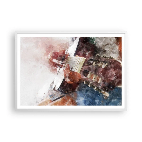 Poster in einem weißen Rahmen - Und was halten Sie davon? - 100x70 cm