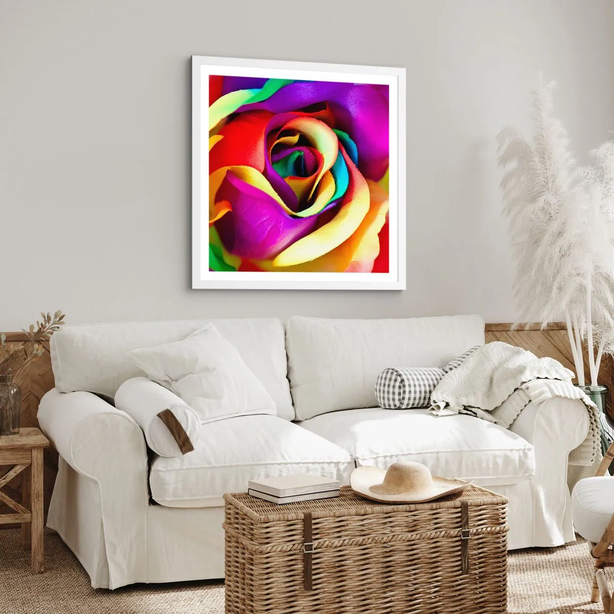 Poster in einem weißen Rahmen - Es ist unmöglich - 30x30 cm