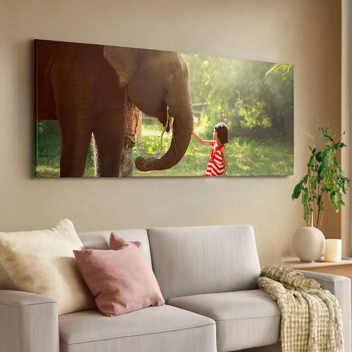 Bild auf Leinwand - Leinwandbild - Die Stärke der Freundschaft - 100x40 cm