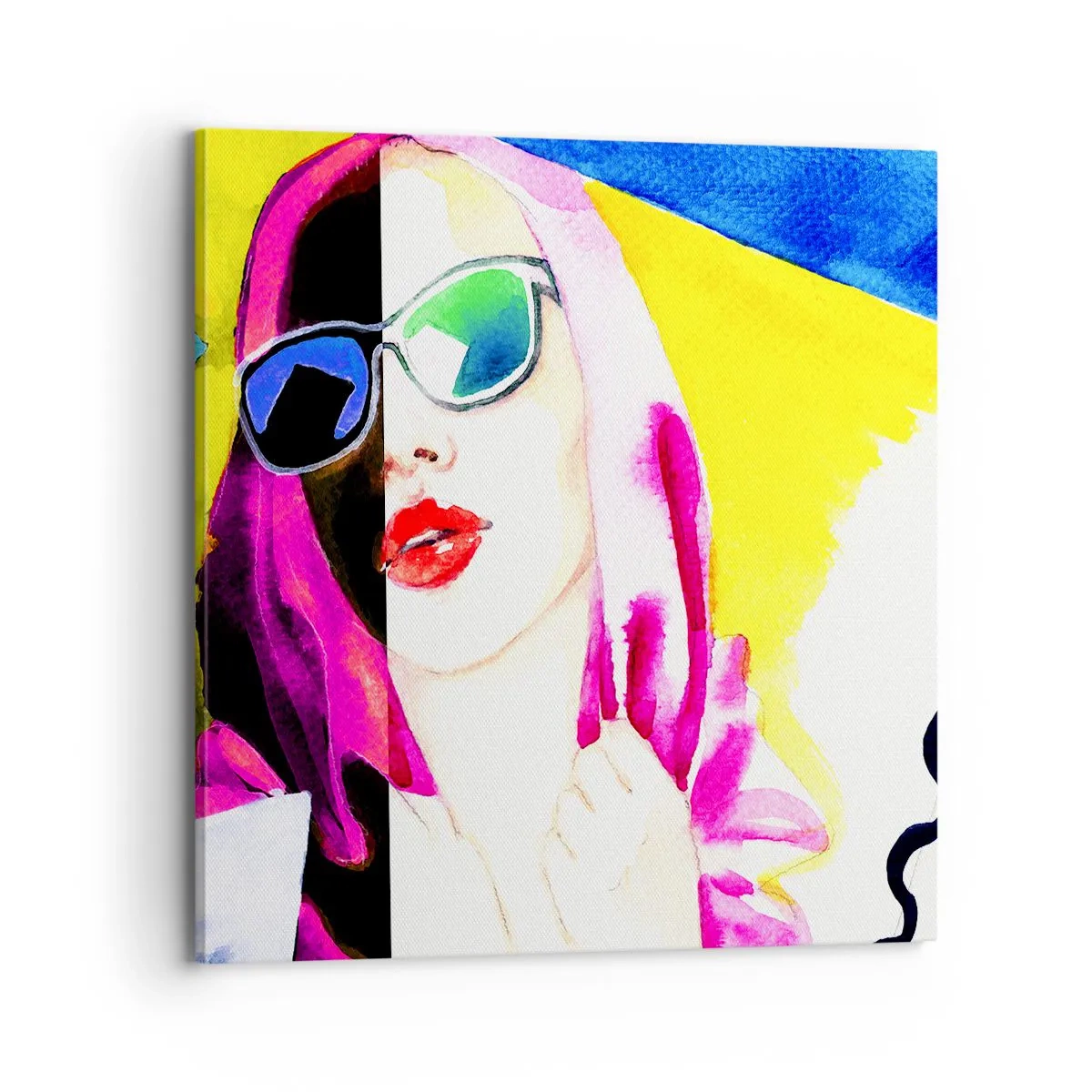 Bild auf Leinwand - Leinwandbild - Ich bin nicht weiß und ich bin nicht schwarz - 70x70 cm