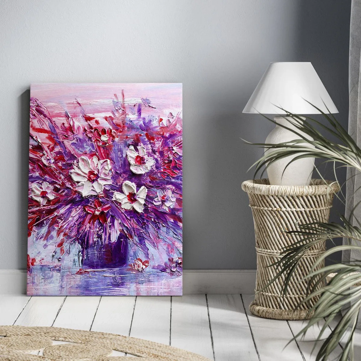 Bild auf Leinwand - Leinwandbild - Unschuld und Leidenschaft - 45x80 cm