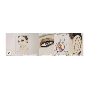 Fototapeten Muster Selbstklebend Deluxe Sticker - Ein Symbol für Eleganz und Schönheit - Abstraktion, Stück, Frau - 100x30 cm