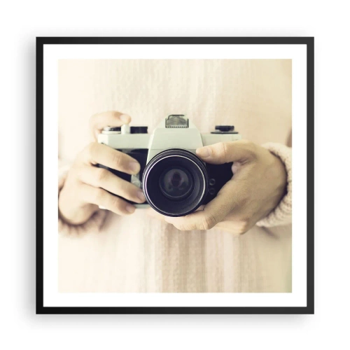 Poster in einem schwarzem Rahmen - Um mehr zu sehen ... - 60x60 cm