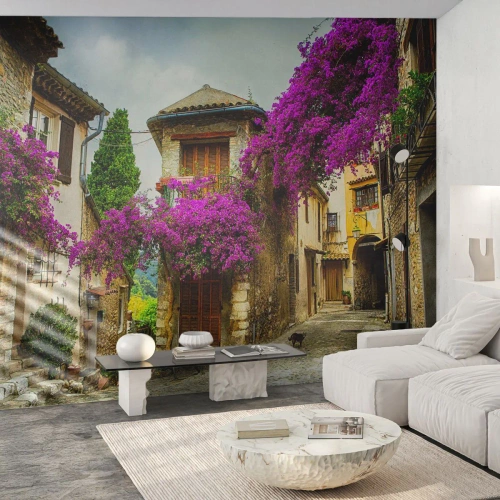 Selbstklebende Fototapete Deluxe Sticker - Unter einem Blumendach - Landschaft, Die Architektur, Stadt - 500x350 cm
