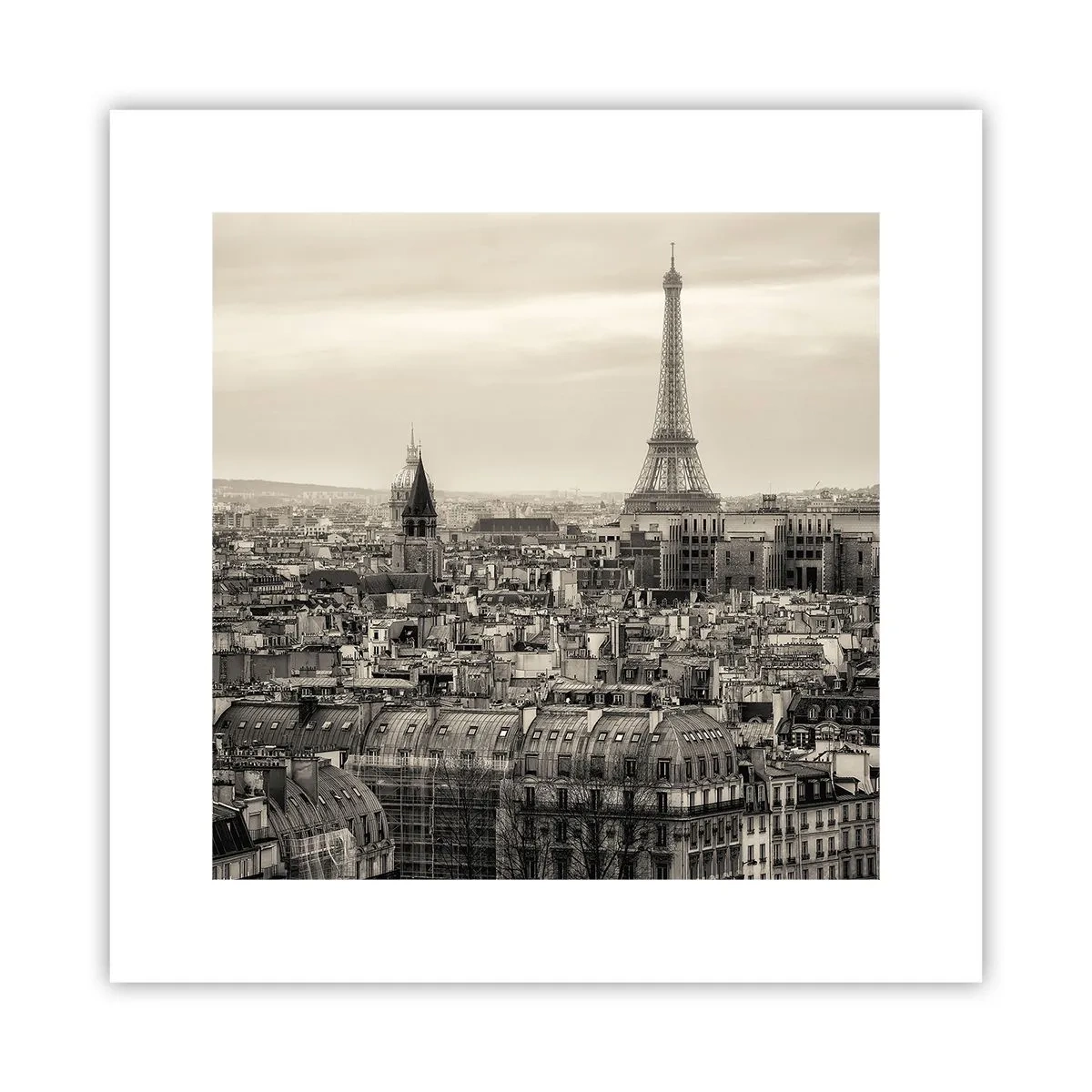 Poster - Über den Dächern von Paris - 30x30 cm