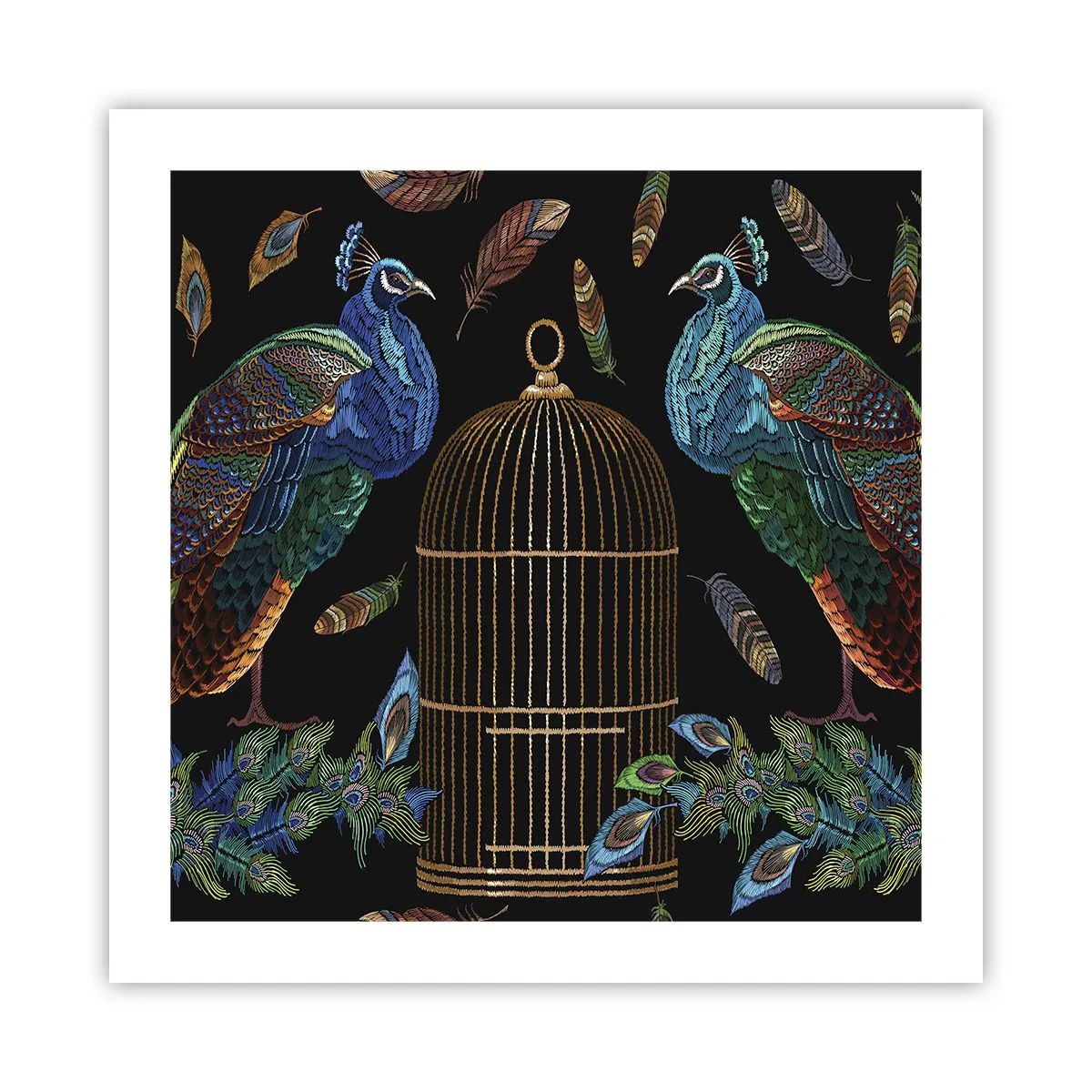 Poster - In königlichen Gewändern - 50x50 cm