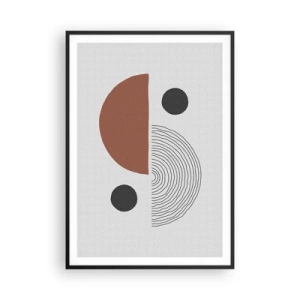 Poster in einem schwarzem Rahmen - Perfektion des Rades - 70x100 cm