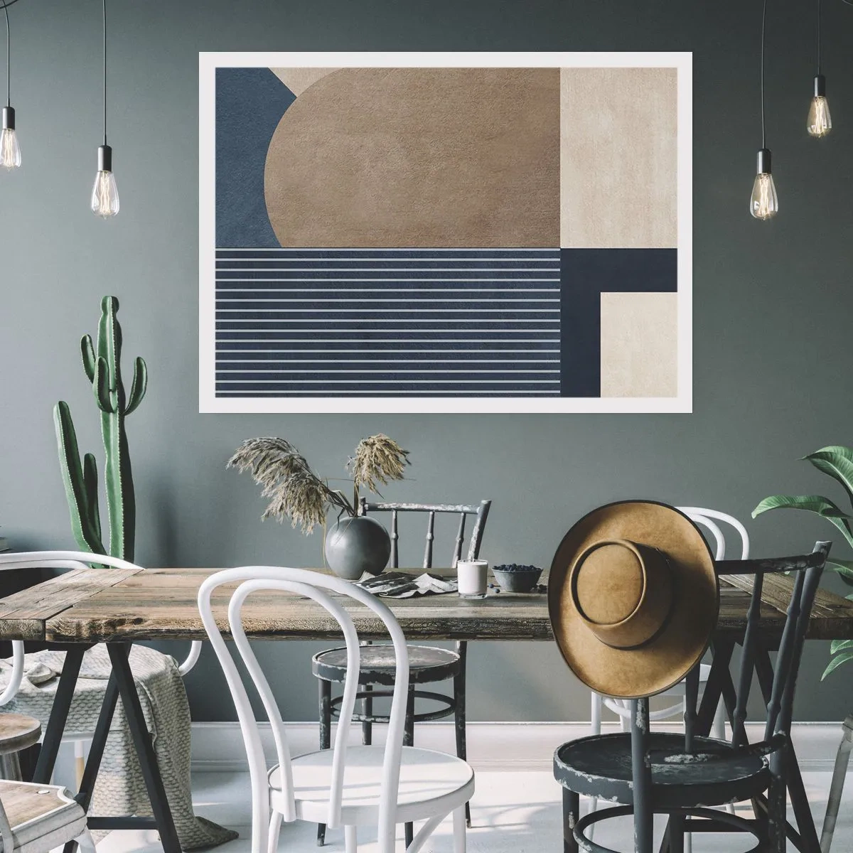 Poster - Komposition aus Einfachheit und Rundheit - 70x50 cm