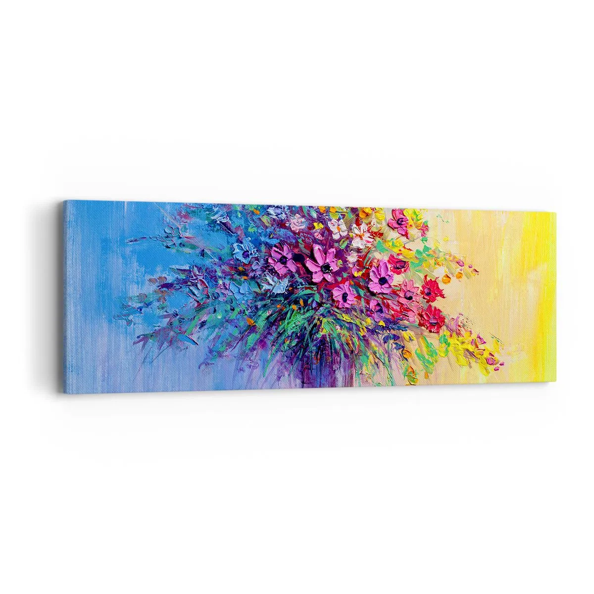 Bild auf Leinwand - Leinwandbild - Sommergeschenk der Wiese - 90x30 cm