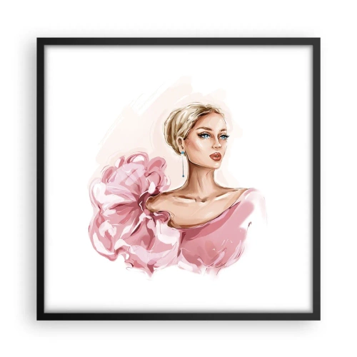 Poster in einem schwarzem Rahmen - Wie gemalt ... - 50x50 cm