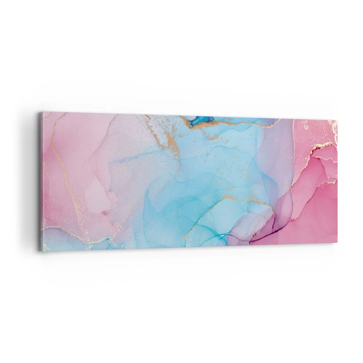 Bild auf Leinwand - Leinwandbild - Begegnung und Durchdringung - 100x40 cm