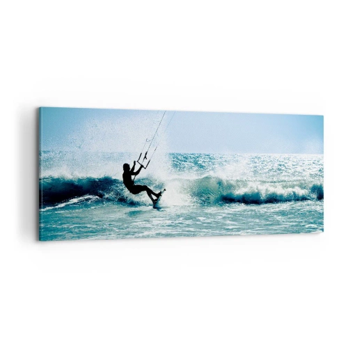 Bild auf Leinwand - Leinwandbild - Hinreißen lassen - 100x40 cm