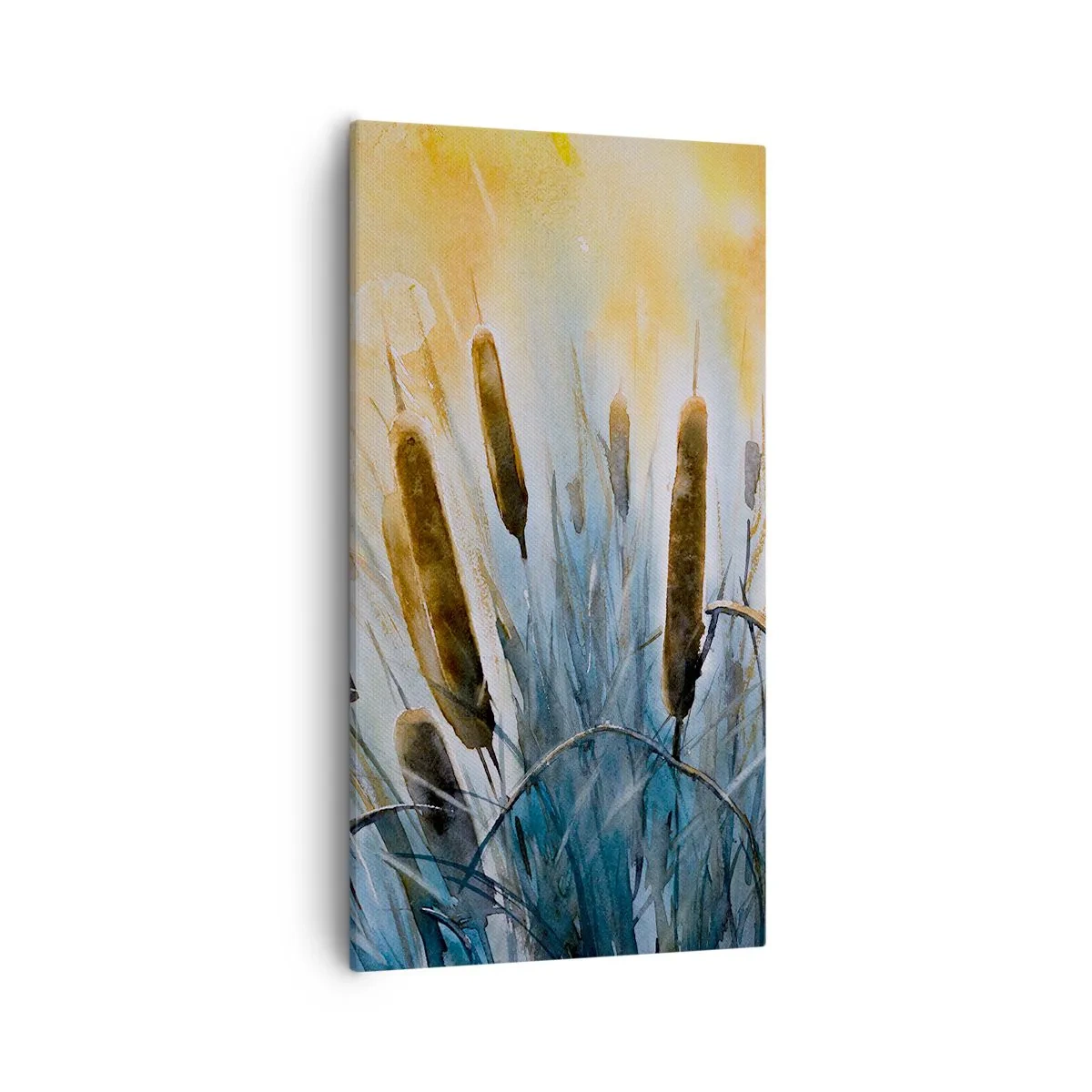 Bild auf Leinwand - Leinwandbild - Die Kälte des Wassers, die Hitze der Sonne - 55x100 cm