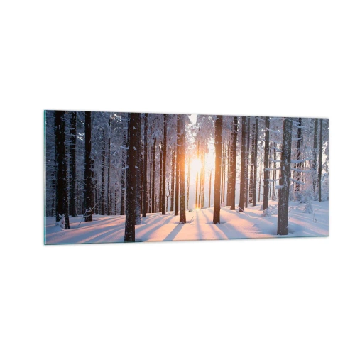 Glasbild - Bild auf glas - Ganz klar schwarz auf weiß - 100x40 cm