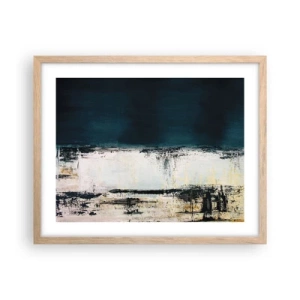Poster in einem Rahmen aus heller Eiche - Horizontale Komposition - 50x40 cm