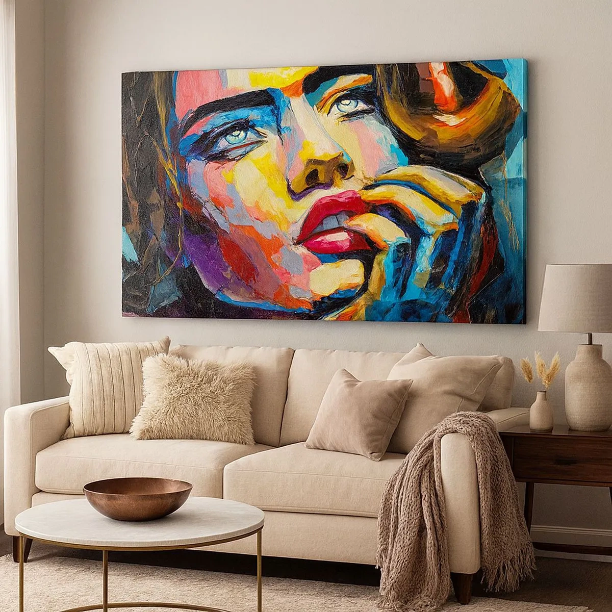 Bild auf Leinwand - Leinwandbild - Träume fliegen am Himmel wie Vögel - 100x40 cm