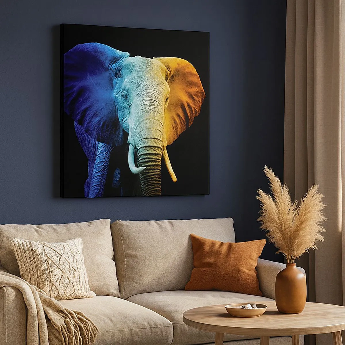 Bild auf Leinwand - Leinwandbild - Exzentrisch, kein Verrückter - 30x30 cm