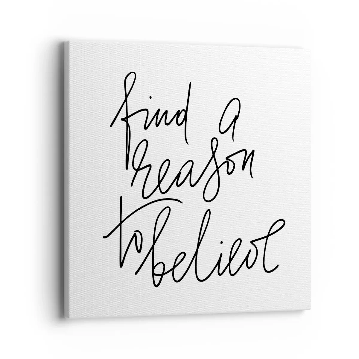 Bild auf Leinwand - Leinwandbild - Es ist möglich - 40x40 cm