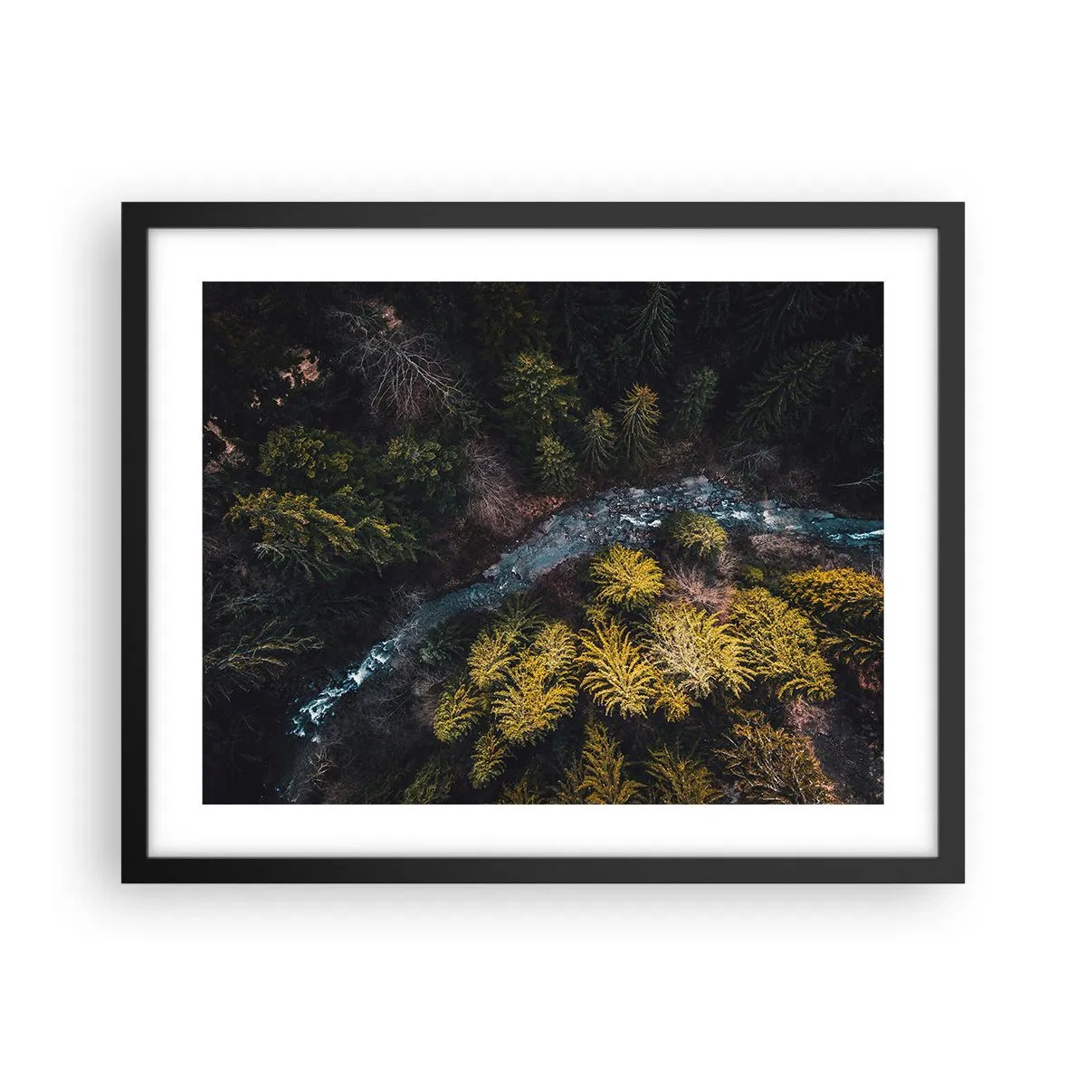 Poster in einem schwarzem Rahmen - Schnell und immer schneller - 50x40 cm