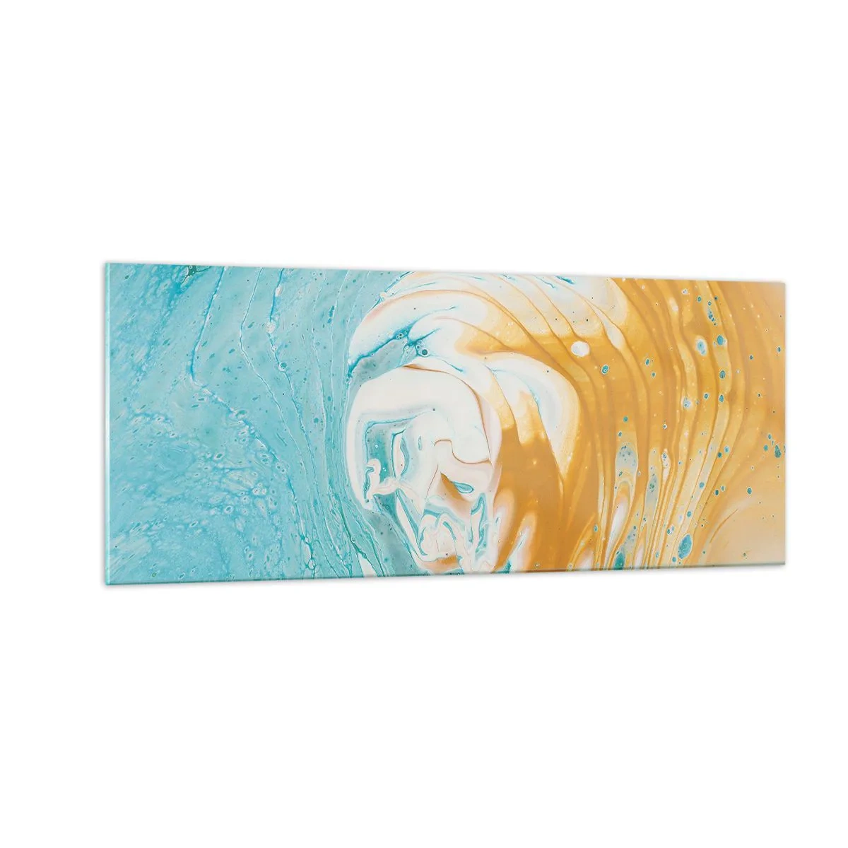 Glasbild - Bild auf glas - Pastellwirbel - 100x40 cm