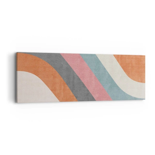 Bild auf Leinwand - Leinwandbild - Diagonale Komposition – Bewegung - 90x30 cm