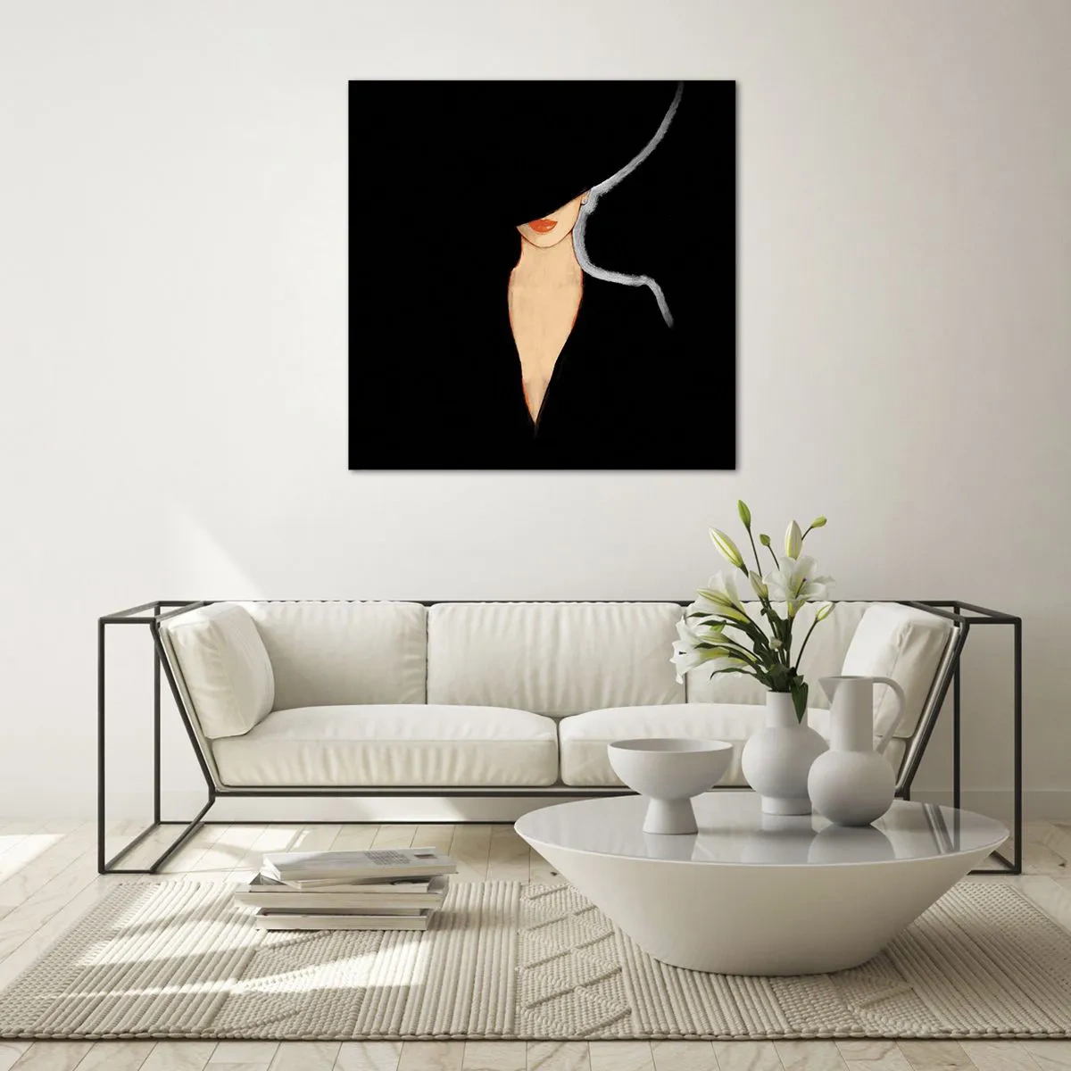 Glasbild - Bild auf glas - Eleganz und Stil - 50x50 cm