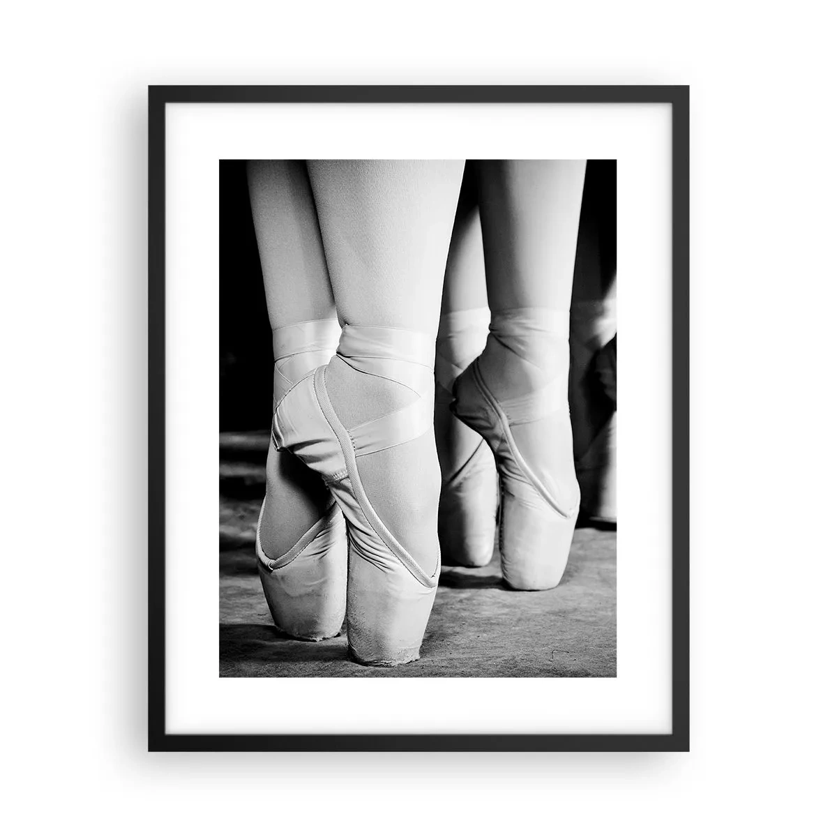 Poster in einem schwarzem Rahmen - Gemeinsam, leicht - 40x50 cm