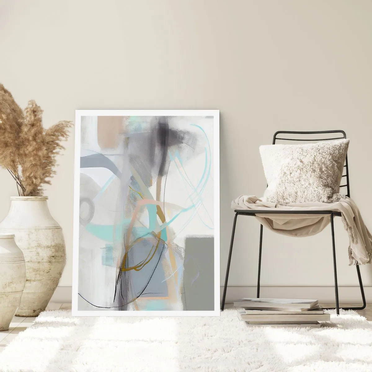 Poster - Neblige Abstraktion - 61x91 cm